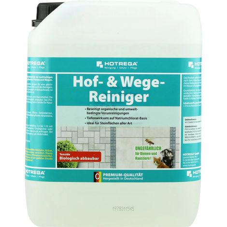 Detergente per esterni concentrato 5 litri, Pulitore pavimenti esterni, Detergente vialetti e cortili (1/5)