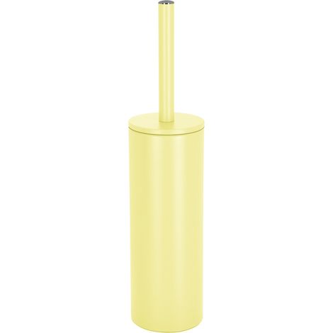 Brosse wc avec support Acier AKIRA Jaune mat Spirella (1/5)