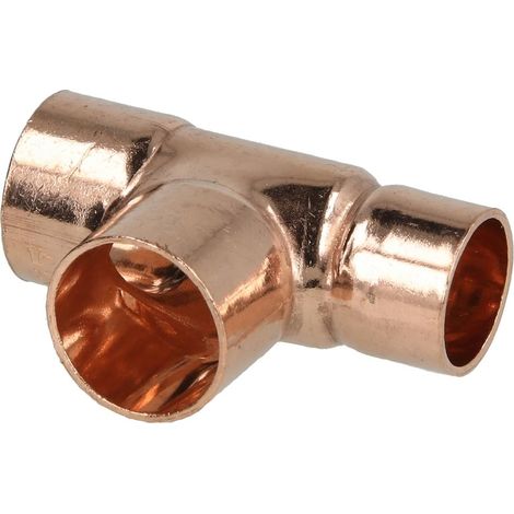 Raccord à braser cuivre té réduit 18 x 18 x 15 mm