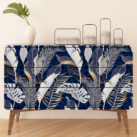 Stickers meuble - Feuilles - 80 x 160 cm - Adhésif MAT (1/3)