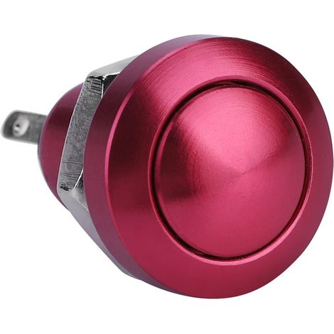 24V 1A 8mm wasserdichter Kfz-Drucktaster, Momenttaster aus Zink-Aluminium-Legierung, Mini-Wasserdichter Netzschalter für Armaturenbrett (1/5)