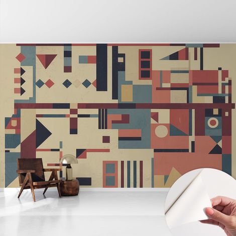 Selbstklebend Tapete modern - Wanddeko für Küche - Klebefolie Wand - luxus Look Abstrakte Komposition 416x254 cm (1/5)