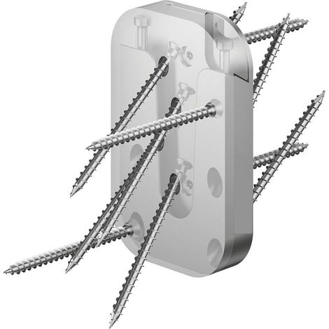Support poutre invisible 70 x 120 mm pour fixation invisible -