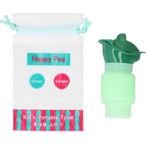 Flacon urinaire portable 600ml réutilisable étanche - Urinoir de voyage hygiénique pour bébé et adulte - Rétractable et pratique pour extérieur (1/5)