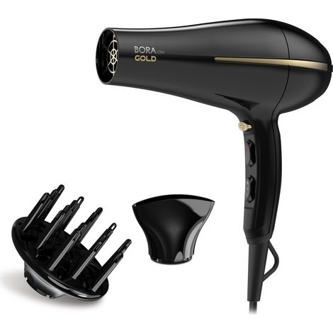 GA.MA Bora ION Gold Haartrockner 2200 W Schwarz