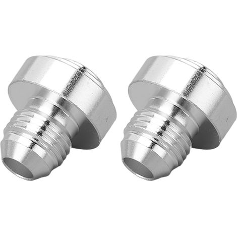Lot de 2 inserts filetés mâle AN6 en alliage d'aluminium 6061 T6 universels raccord filetage mâle 1/2 pouce pour soudure sur tuyau (1/5)