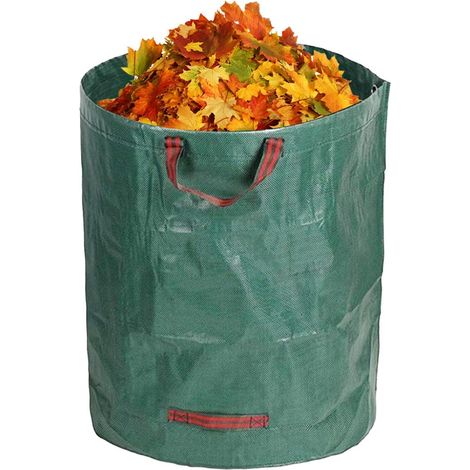 Sacs Réutilisables Pour Déchets De Jardin Réutilisable Renforcé Autoportant - Sac Conteneur Pour Feuilles De Jardin,pour pelouse, ferme, patio, balcon, prairie (1/5)