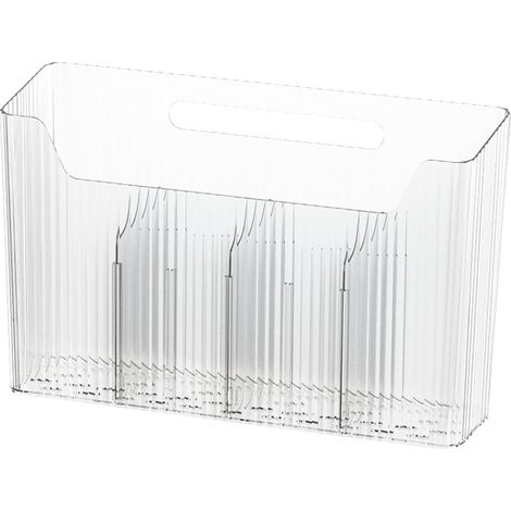 Lntyq Selbstklebende Aufbewahrungsboxen zur Wandmontage für Küchenschranktüren – Küchen-Organizer für kleine Gegenstände (transparent) (1/5)