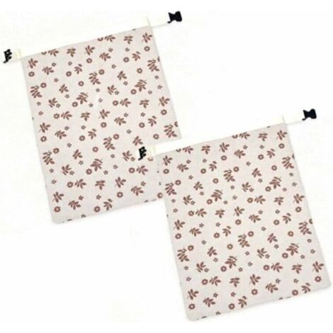 Sacs à pain réutilisables en cire d'abeille, sacs de rangement en coton de 40 cm x 31 cm enduits de cire d'abeille naturelle, adaptés au pain et aux produits de boulangerie faits maison (lot de 2).
