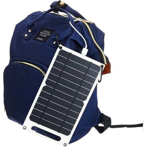 HONORNIC - (1 piece) 6V portable solar panel with stable USB battery charger, suitable for charging mobile phones in full sunlight (1/4)