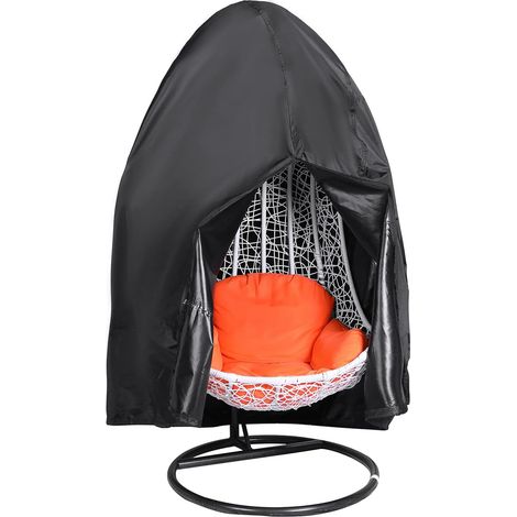 Patio Egg Chair Cover 190T Outdoor Rattan Swing Covers for Large Eggs Waterproof Dustproof Garden Furniture Cover with Outdoor Chair Cover,190x115cm (1/5)