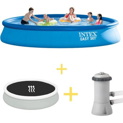Intex Piscine Easy Set Ronde - 457x84 cm - 3-pièces S21307 (1/4)