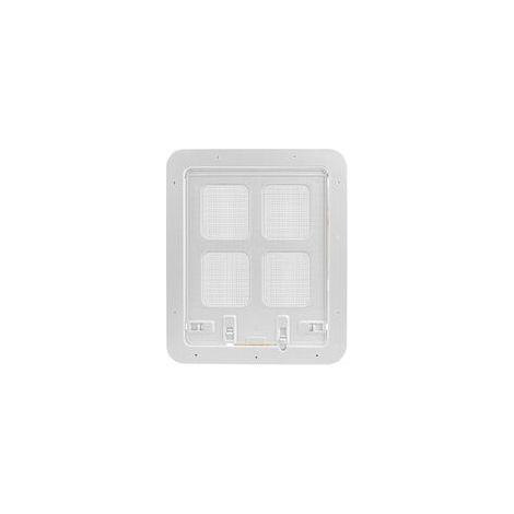 EASYCOMFORT Porte pour chien et chat - Rabattable avec serrure de sécurité (Kit blanc) (1/5)
