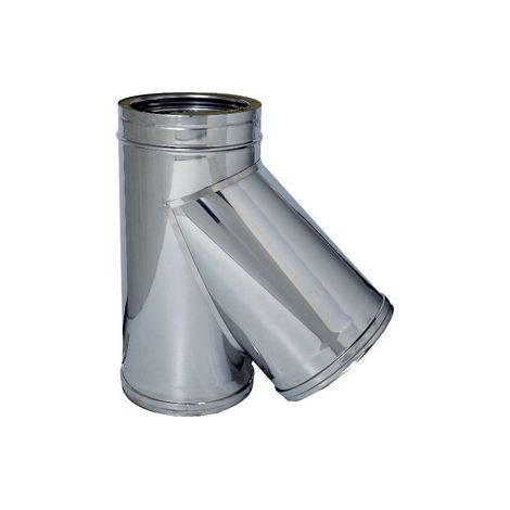 C RACCORDO BRAGA 135 INOX DOP PARETE D20/25CM