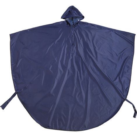 Housse de pluie réfléchissante et imperméable à capuche pour fauteuil roulant, vêtement imperméable pour personnes âgées et handicapées, bleu marine, taille unique (1/5)