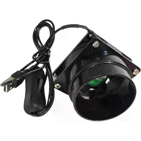 Ventilateur d'extraction haute vitesse avec conduit de 1 m - Ventilateur durable pour la maison, la salle de bain, le garage et l'atelier (1/4)
