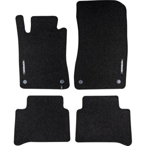 Tapis de sol pour Mercedes-Benz Classe E W211 S211 2002-2009 Velours Noir 4Pcs (1/5)