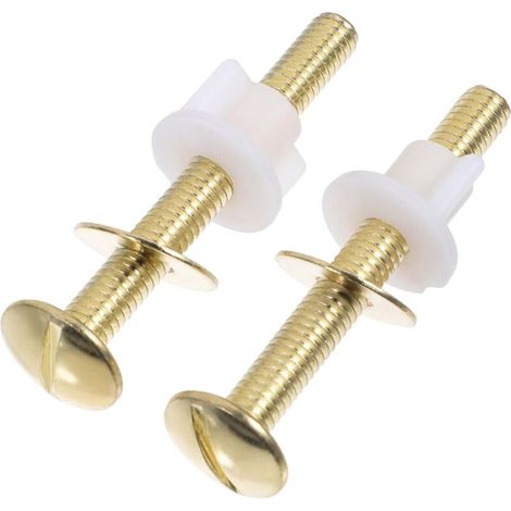 4Pcs Toilet Tank Bolts Screws & Washers Kit & POM Replacement Accessories For Toilet Lid Installation & Connection (1/5)