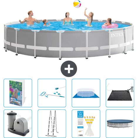 Prism Frame Pool Rund - 610x132 cm - 9-teilig S583