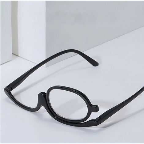 Lntyq 1pc Maquillage Pliant Monocle Objectif Rotating Loupes De Lecture Lunettes Femmes Maquillage Cosmétique Outil Essentiel