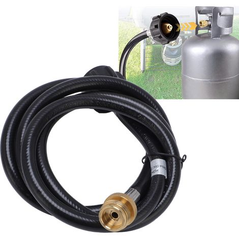 Tuyau de propane, adaptateur pour bouteille de propane (de 0,5 kg à 9 kg), compatible avec les barbecues Weber Q, les moules à pâtisserie Blackstone, les réchauds Coleman, le Mr Heater Buddy, etc. 1,2 (1/5)
