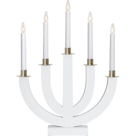 Fensterleuchter "Eli", 5-flammig, weiß (1/4)