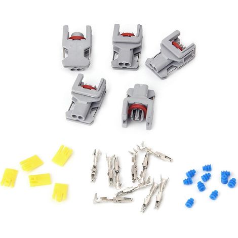 5 jeux de connecteurs étanches à 2 broches pour injecteur diesel Delphi 10811963 F (1/5)