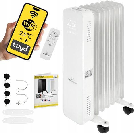 OSLO 1500W Weißer WLAN-Ölradiator (1/5)