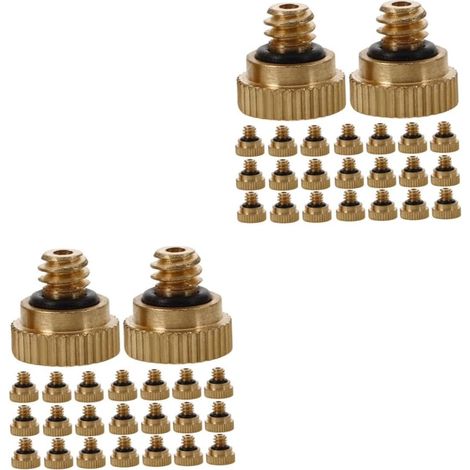 Buse De Brumisation En Laiton 2.00Cm Avec Joint Torique Étanche Auto-Obturant Pour Brumisateur Terrasse Extérieur Refroidissement Jardin - (1/5)