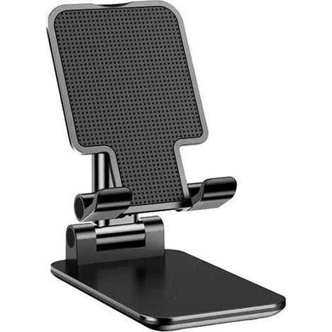 Soporte Plegable Para Teléfono - Altura Ajustable 15-40 Cm - Base Con Ventosa - Compatible Con Tablets Hasta 12 Pulgadas - Incluye Articulación Esférica 270° - 1 Unidad (1/5)