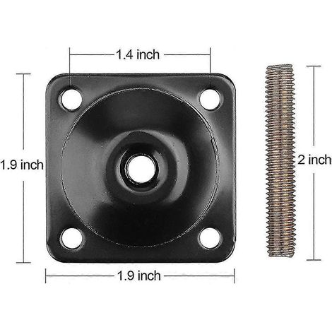 Plaque de fixation pour pieds de meubles, plaque en T de qualité industrielle - (1/5)