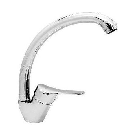 MITIGEUR MONOCOMMANDE ÉVIER LIGNE THEBE Dimensions : Chrome