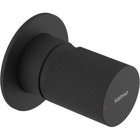 Sapho Ultratap - Unterputz-Duscharmatur, mit Einbaukörper, schwarz matt UT041TB (1/2)