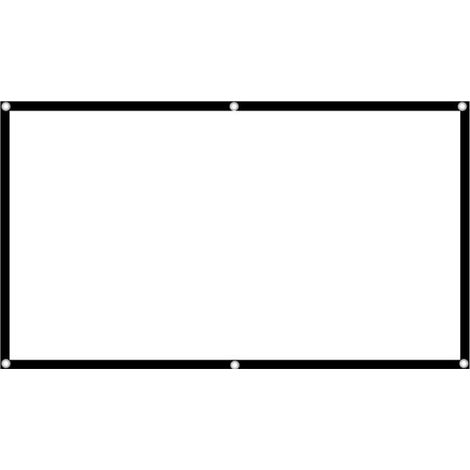 Écran de projection pliable SALUTUYA - 16:9 - 60-150 pouces - Blanc (1/4)