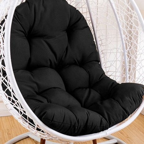 Coussin de rechange pour hamac, housse imperméable pour fauteuil suspendu Queen - Noir (couvre-siège uniquement) (1/3)