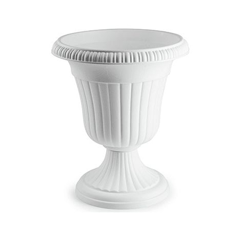Macetero rendondo copa de plastico 48 cm Blanco (1/4)