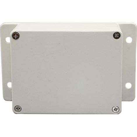 1 Boîtier étanche Plastique ABS Gris/transparent Pour projets électroniques Alimentation Amplificateur