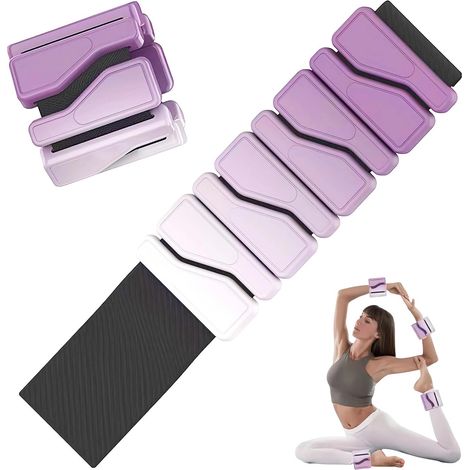 2 Pièces Poids Poignet Cheville, Bracelet Lesté, Équipement D'entraînement de Fitness en Silicone Poids Poignet, Convient Pour L'entraînement Quotidien en Jogging, Yoga et Pilates (1/5)