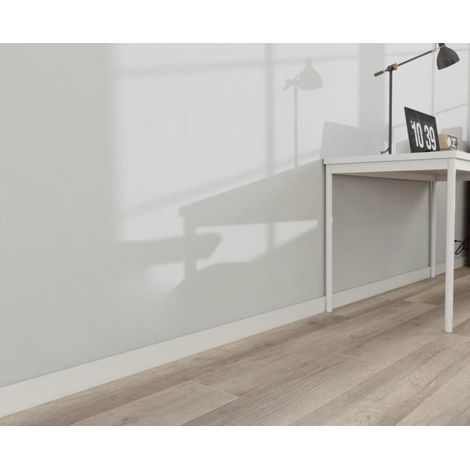 TrAdE Shop Traesio - Battiscopa Bianco 2900x70 Mm Zoccolino Decorativo Moderno Per Pareti - (1/2)