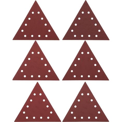 CCYKXA Packung mit 30 dreieckigen Schleifpapierblättern, Körnung 80, 100, 120, 150, 180, 240 für DS210 Trockenschleifer, DS930 Wand- und Deckenschleifer, 290 mm (1/5)