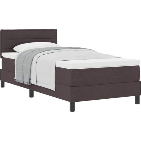 Maison Exclusive - Boxspringbett mit Kopfteil Dunkelbraun 80 x 20