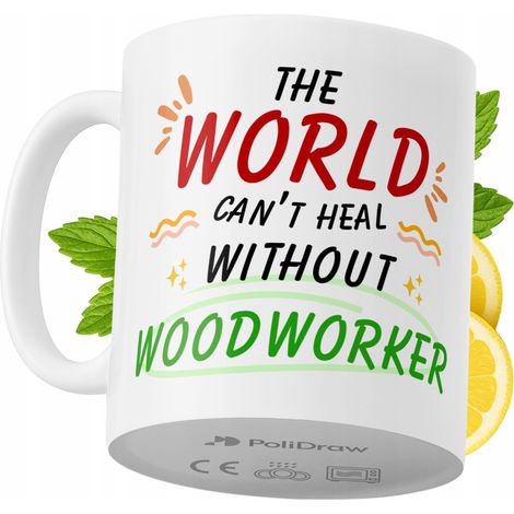 Tazza divertente e umoristica per falegname, ideale per caffè e tè, con grafica e testo divertenti. Perfetta per compleanni, onomastici e festività. Tazza premium per occasioni speciali, per casa, uff (1/5)