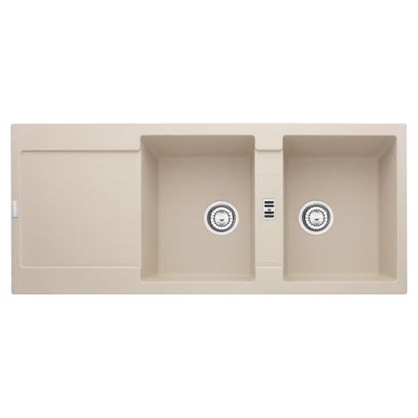 Franke Lavello MRG621SH 2 Vasche Gocciolatoio Reversibile Dimensioni 116 x 50 cm Colore Sahara Serie Maris (1/2)