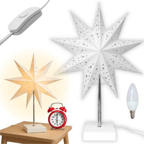 Lampada a stella, lampada da tavolo decorativa, Natale, fai da te, MORE&DECO (1/5)