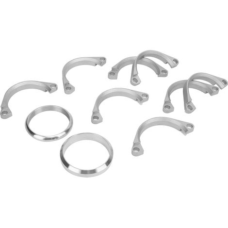 Metallene Auspuffrohrschelle, Autozubehör 0747180984712, passender Ersatz für BMW E46 M3 (2000–2006), robuster Edelstahl-Montageflansch (1/5)