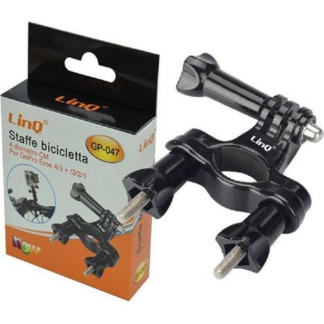 Linq - Supporto Staffa Regolabile Universale Bicicletta Bici Fotocamera Gopro Hero Gp-047 - (1/2)