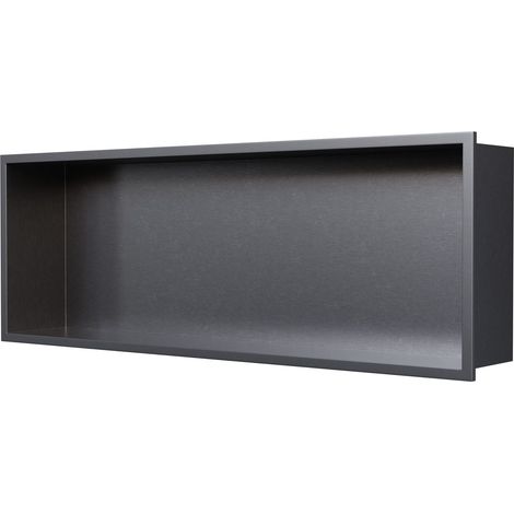 Nicchia da parete NT206010X in acciaio inox - 20 x 60 x 10 cm (L x H x P) - colore a scelta	Gunmetal
