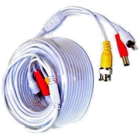 CAVO PROLUNGA TELECAMERA BNC AUDIO VIDEO ALIMENTAZIONE VIDEOSORVEGLIANZA  30 MT