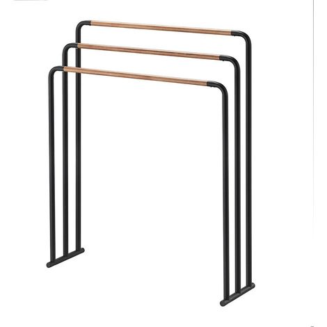 Yamazaki Toallero elegante negro mate blanco 70x19x83 cm (1/3)
