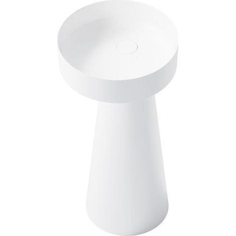 Steinberg Série 445 Lavabo au sol, rond, 400x400x870mm,